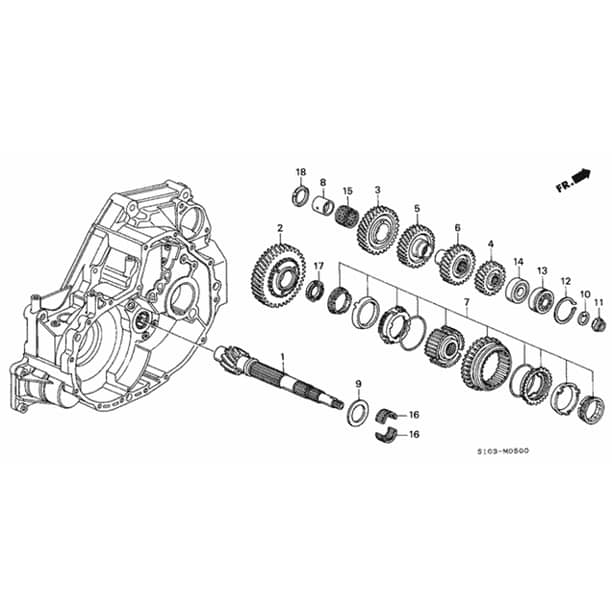 Genuine Honda 91211-PBW-008 Friction Damper Genuine Honda 91211-PBW-008 Friction Damper